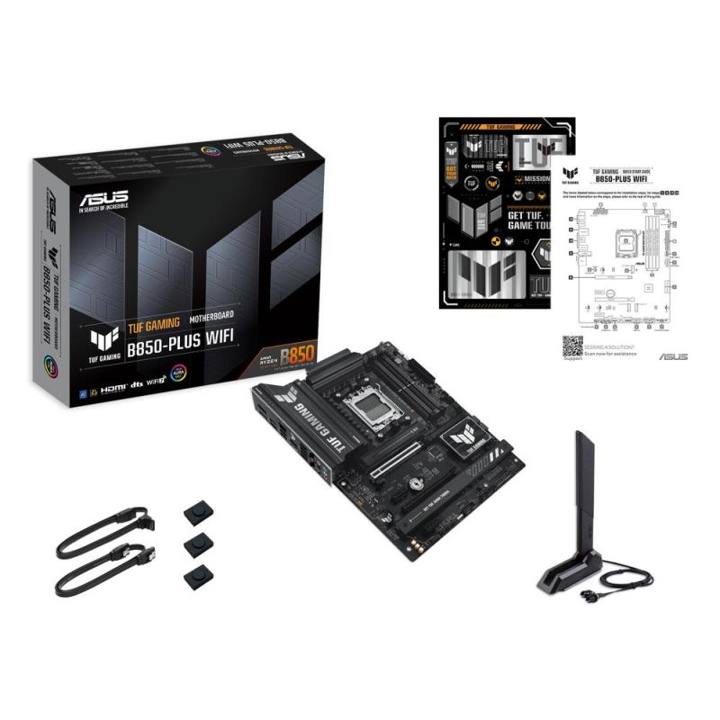 Placa base asus amd tuf gaming b850 - plus wifi atx - 4x ddr5 - 4x sata3