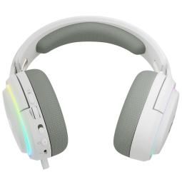 Auriculares gaming newskill aton v2 ivory inalambrico rgb blanco