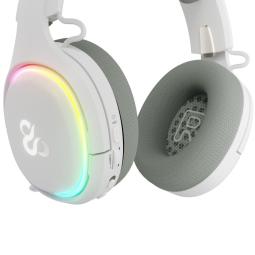 Auriculares gaming newskill aton v2 ivory inalambrico rgb blanco