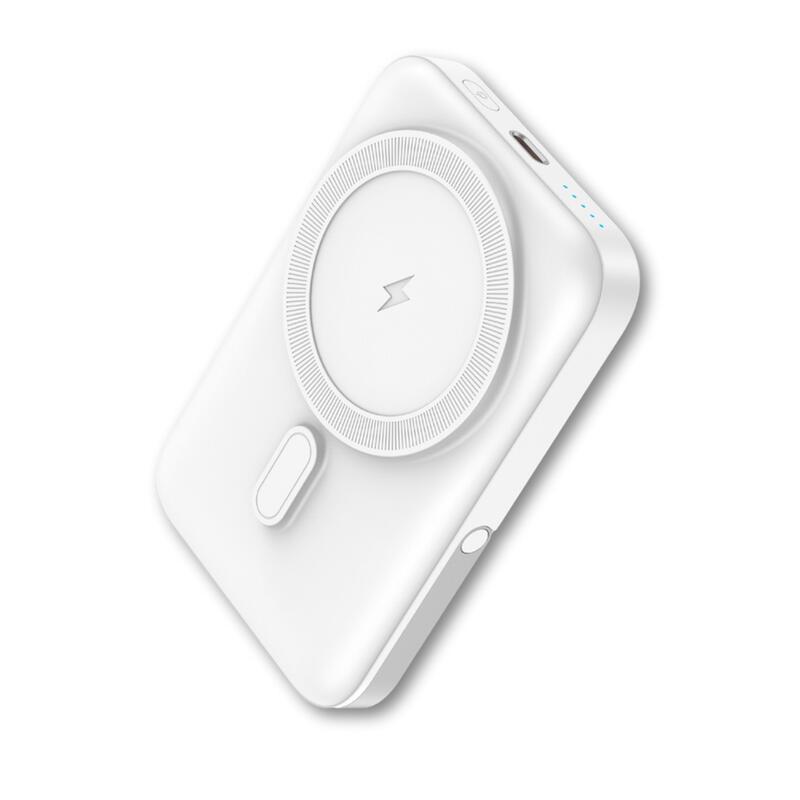 Powerbank qcharx atlas inalambrico magnetico 10000mah blanco