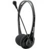 Auricular equip life microfono jack 3.5mm ( incluye adaptador 1 a 2 jacks ) negro - Imagen 1
