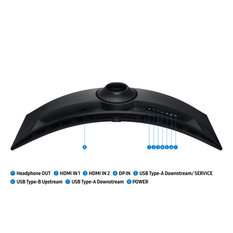 Monitor curvo gaming samsung ls49fg916euxen 49 pulgadas dqhd 144hz