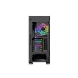 Caja ordenador gaming nfortec krater x e - atx argb cristal templado negra