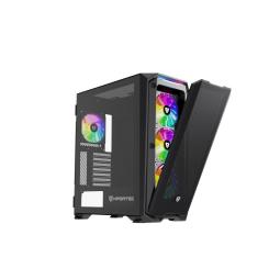 Caja ordenador gaming nfortec krater x e - atx argb cristal templado negra