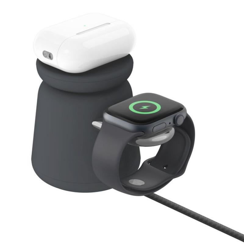 Base de carga powerhouse belkin wiz020vfh36 doble iphone iwatch airpods