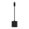 Adaptador usb tipo c a usb tipo c - rj45 belkin macho - hembra - negro