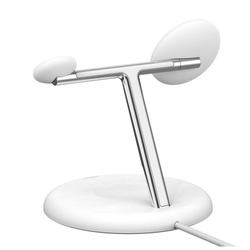 Base de carga inalambrica belkin wiz023vfwh 3 en 1 blanco
