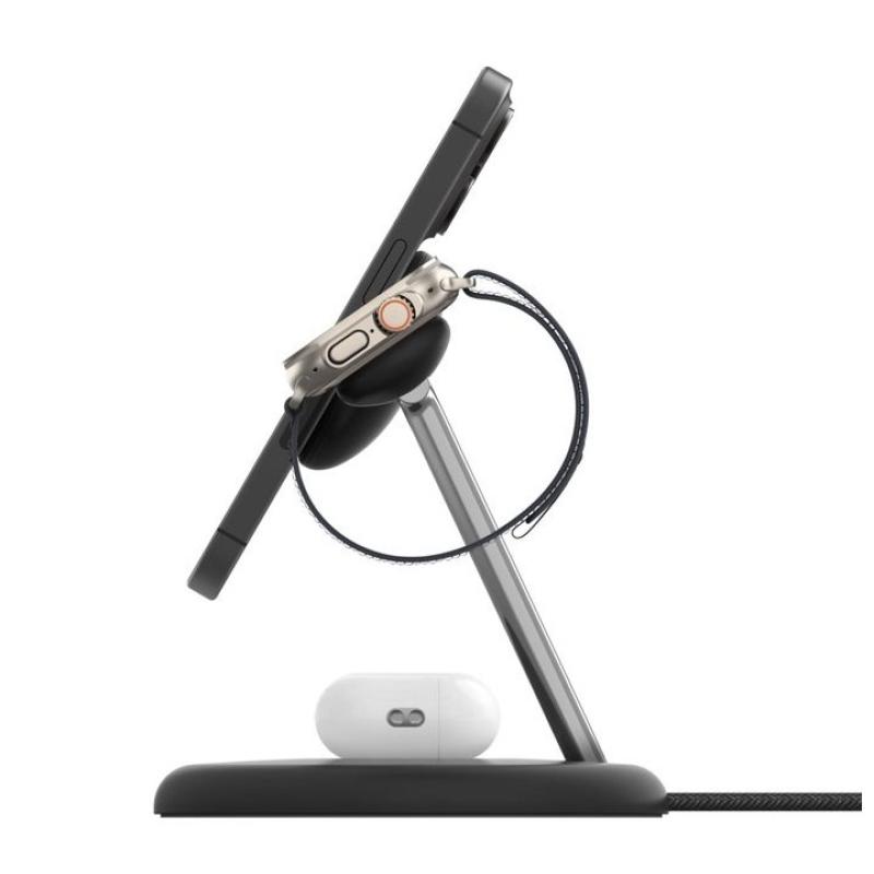 Base de carga inalambrica belkin wiz023vfbk 3 en 1 negro