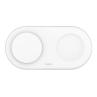 Base de carga inalambrica doble belkin wiz021vfwh blanca