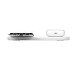 Base de carga inalambrica doble belkin wiz002vfwh blanca