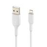 Cable lightning a usb tipo a belkin 1m - macho - macho - blanco