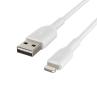 Cable lightning a usb tipo a belkin 1m - macho - macho - blanco