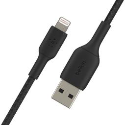 Cable belkin caa002bt1mbk lightning usb - a trenzado boost charge 1m negro