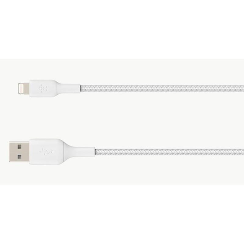 Cable lightning a usb tipo a belkin 1m - macho - macho - blanco