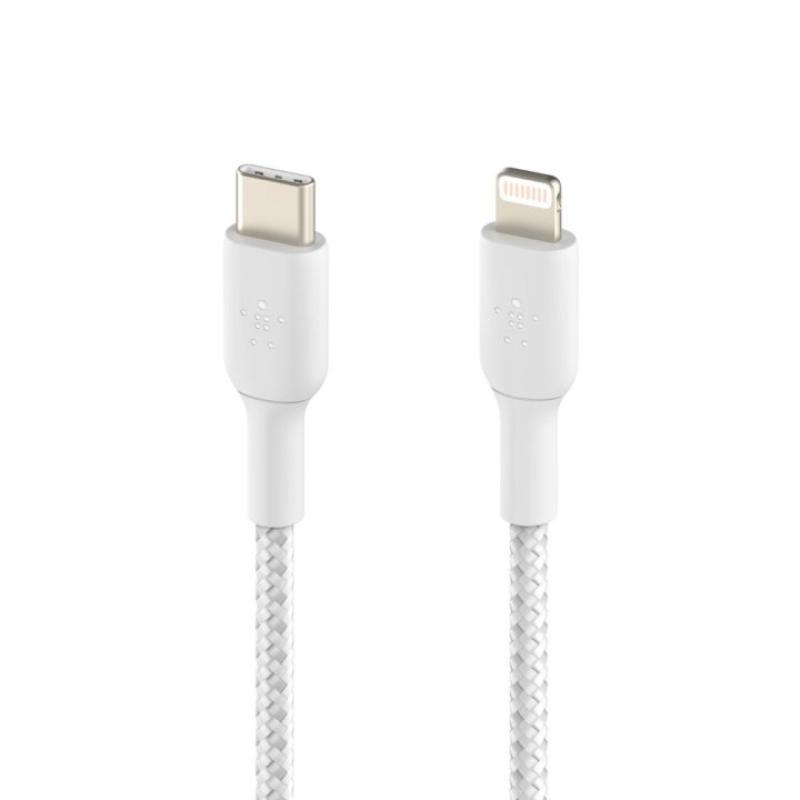Cable lightning a usb tipo c belkin 1m - macho - macho - blanco