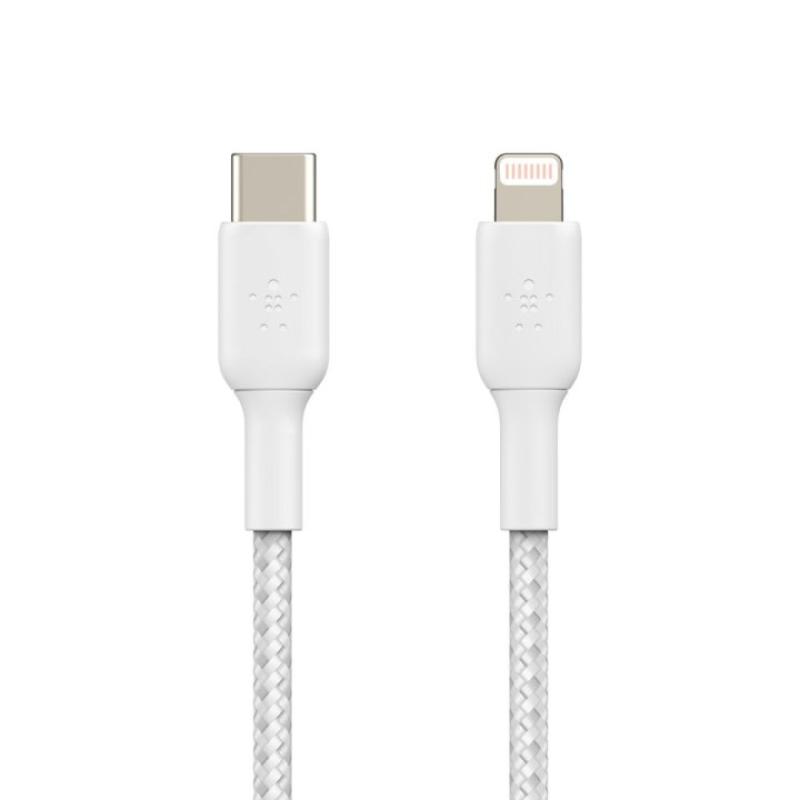 Cable lightning a usb tipo c belkin 1m - macho - macho - blanco