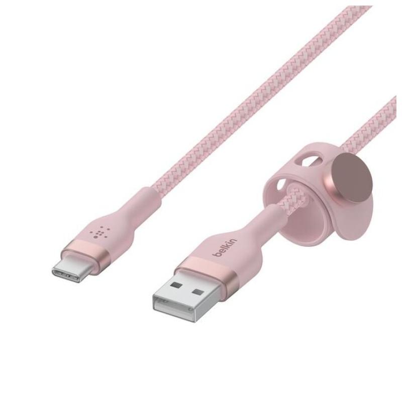 Cable usb tipo c a usb tipo a belkin 1m - macho - macho - rosa