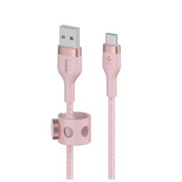 Cable usb tipo c a usb tipo a belkin 1m - macho - macho - rosa