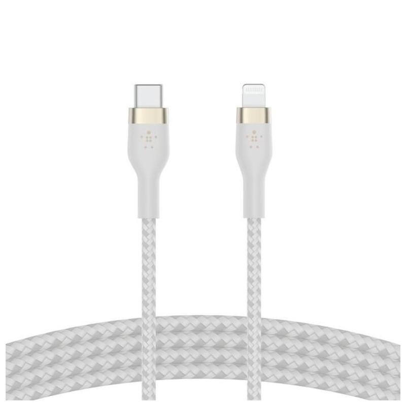 Cable lightning a usb tipo c belkin 1m - macho - macho - blanco