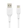 Cable usb tipo c a usb tipo a belkin 0.15m - macho - macho - blanco