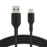 Cable usb tipo c a usb tipo a belkin 0.15m - macho - macho - negro
