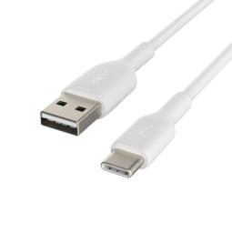 Cable usb tipo c a usb tipo a belkin 1m - macho - macho - blanco