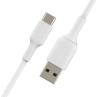 Cable usb tipo c a usb tipo a belkin 1m - macho - macho - blanco