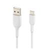Cable usb tipo c a usb tipo a belkin 1m - macho - macho - blanco 2 unidades