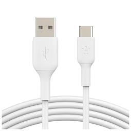 Cable usb tipo c a usb tipo a belkin 1m - macho - macho - blanco 2 unidades