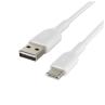 Cable usb tipo c a usb tipo a belkin 1m - macho - macho - blanco 2 unidades