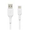 Cable usb tipo c a usb tipo a belkin 1m - macho - macho - blanco 2 unidades