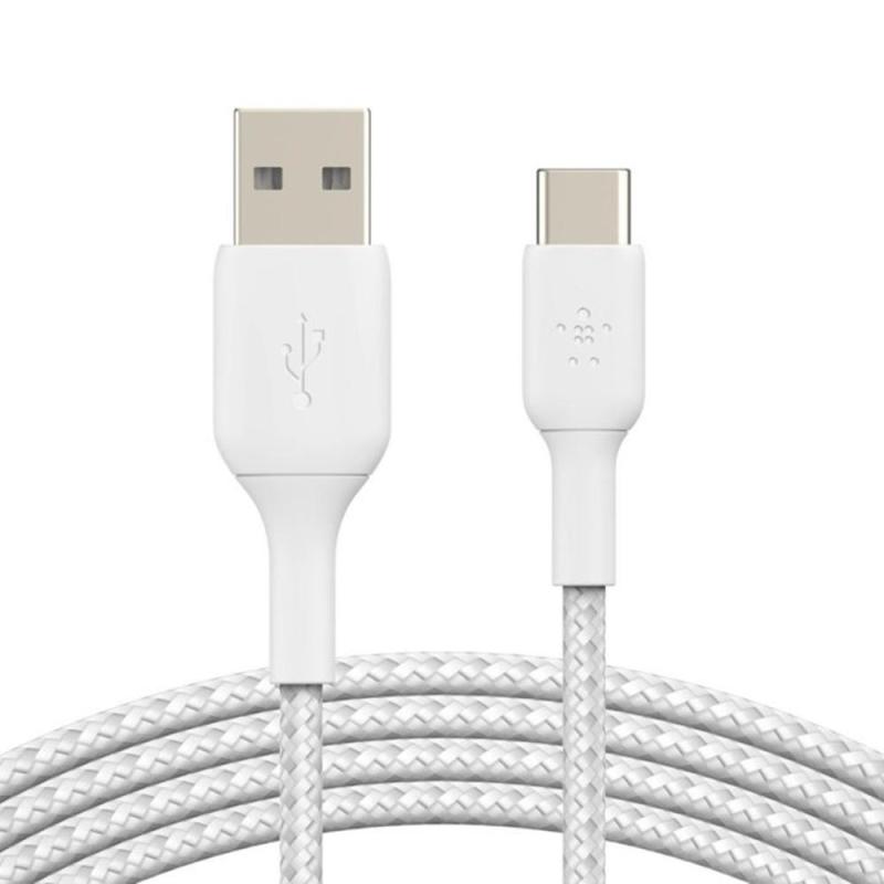 Cable usb tipo c a usb tipo a belkin 2m - macho - macho - blanco