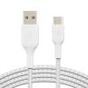 Cable usb tipo c a usb tipo a belkin 2m - macho - macho - blanco