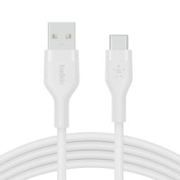 Cable usb tipo c a usb tipo a belkin 2m - macho - macho - blanco
