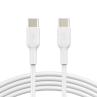 Cable usb tipo c belkin 1m - macho - macho - blanco