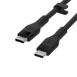 Cable usb tipo c belkin 1m - macho - macho - pack 2 blanco - negro
