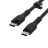 Cable usb tipo c belkin 1m - macho - macho - pack 2 blanco - negro