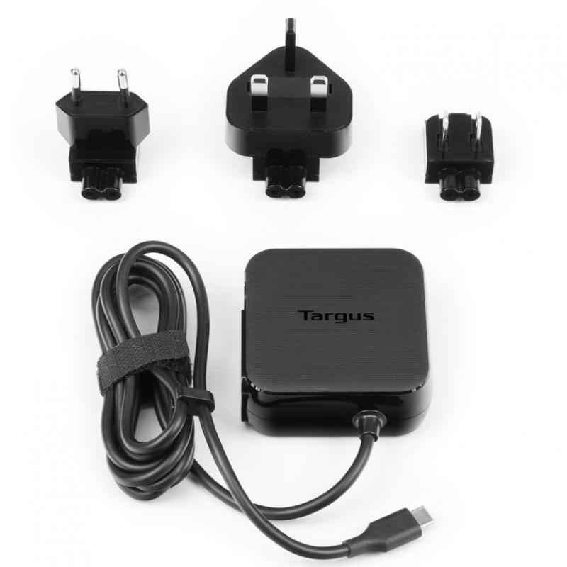 Cargador adaptador universal targus 45w tipo c negro - Imagen 1