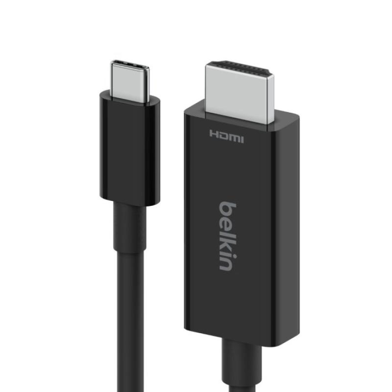 Cable usb tipo c a hdmi belkin 2m - macho - macho - negro
