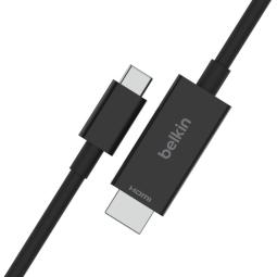 Cable usb tipo c a hdmi belkin 2m - macho - macho - negro