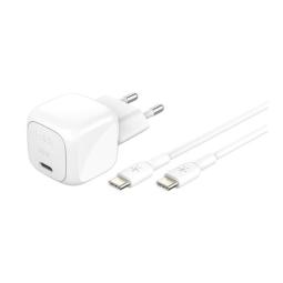 Cargador de pared belkin wca008kq1mwh - b6 30w usb tipo c + cable usb tipo c blanco