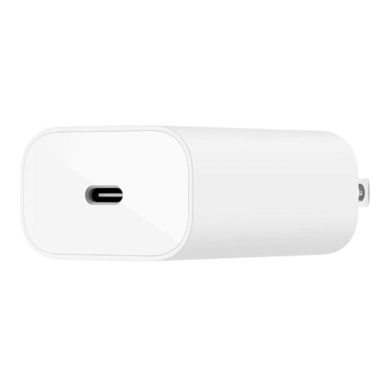 Cargador de pared belkin wca004vf1mwh - b6 25w usb tipo c + cable usb tipo c blanco