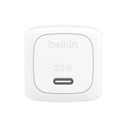 Cargador de pared belkin wca009kqwh 20w usb tipo c blanco