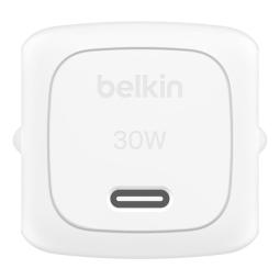 Cargador de pared belkin wca008kqwh 30w usb tipo c blanco