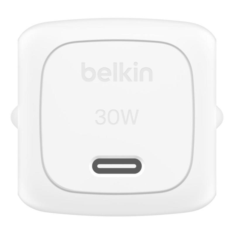 Cargador de pared belkin wca008kqwh 30w usb tipo c blanco