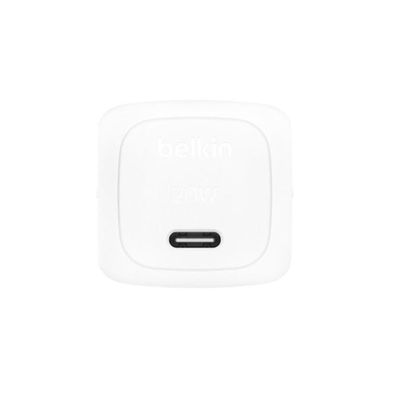 Cargador de pared belkin wca009kqwh 20w usb tipo c blanco