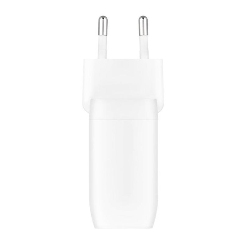 Cargador de pared belkin wcb010vfwh 30w 2x usb tipo c blanco