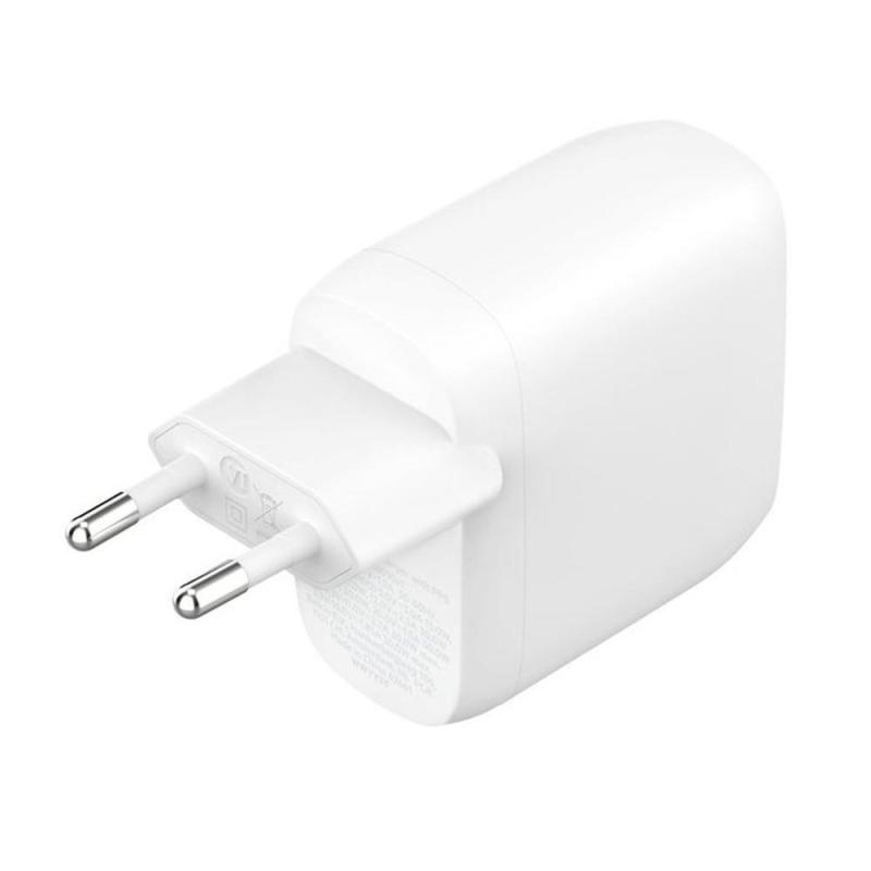 Cargador de pared belkin wcb010vfwh 30w 2x usb tipo c blanco