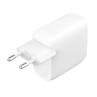 Cargador de pared belkin wcb010vfwh 30w 2x usb tipo c blanco