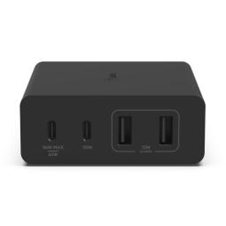 Cargador de pared belkin wch010vfbk 108w 2x usb tipo c 2x usb tipo a negro